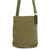  Chala Handbag Patch Crossbody BEAR Bag Canvas Olive Green w/ Coin Purse New 