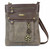 New Chala Handbag GEMINI Crossbody DRAGONFLY Bag Messenger GREY GRAY Pleather