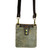 New Chala Handbag GEMINI Crossbody MUSIC CLEF Bag Messenger GREY GRAY Pleather