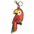New Chala LASER CUT TOTE Crossbody Bag Black X-Large Convertible RED PARROT Bird