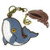 Neu Chala Messenger Patch Umhängetasche Wal Braun Tasche Leinen W/Münzbörse