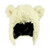 San Diego Hat Kids IVORY White  BEAR EARS CAP Faux Fur 5-7 yrs. winter hat gift