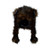 San Diego Hat Kids Dark Brown BEAR EARS POM Faux Fur Winter Hat 2-4 yrs gift