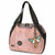 New Chala Bowling Tote Large Shoulder Bag Rose Pink Pleather DRAGONFLY Purse