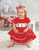 New Mud Pie CORDUROY SMOCKED TIERED Dress Red Holiday Christmas 12-18 mos gift