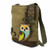 New Chala Patch Crossbody Messenger Olive Green Bag Canvas gift OWL Coin Purse