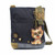 New Chala Patch Crossbody Bag gift Messenger Denim Blue YORKSHIRE Dog Coin Purse