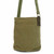 New Chala Handbag Patch Cross body Metal FEATHER Olive Green Bag Canvas  gift