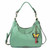 New Chala Sweet Tote Hobo Teal Green Bag Crossbody Shoulder YELLOW BUTTERFLY
