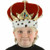 New Elope KID'S KING Hat Child Headpiece Costume Adjustable ages 3-12 yrs. Red