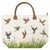 New PPD Vicki Sawyer Canvas Tote Bag MEADOW BUZZ Hummingbirds Gift Large White