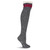 New K. Bell Women's Pretty Tomboy Over-The-Knee Sock Ribbed Black w/ Ivory Lace 