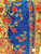New Women BATIK KIMONO Style #9 Cotton Lightweight One Size Midi Blue Floral