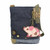 New Chala Handbag Patch Cross-body Denim Navy Blue Bag Cute gift Pig Coin Purse