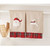 New Set 2 Mud Pie Christmas Holiday Christmas TARTAN FRENCH KNOT Santa Reindeer