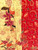 New Women BATIK KIMONO Style  #7 Cotton Lightweight One Size Midi Red Floral 