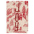 New Set of 2 Mud Pie Christmas Holiday Toile Decor Towels Joy Noel Red Gift 