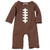 New Mud Pie One Piece FOOTBALL 0-3 Months Brown Newborn Infant Baby Shower gift