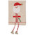 New Set of 2 Mud Pie Christmas Holiday DANGLE LEGS Towels Linen Beige Santa Deer