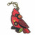 New Chala Purse Bag Charm Clip On Key Ring Fob CARDINAL Red Coin Purse gift