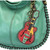  Chala CONVERTIBLE Hobo Large Bag Peather Teal Green w/ Coin Purse GUITAR Music