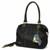 New Chala LASER CUT TOTE Crossbody PU Bag Black X-Large Convertible BLUE BIRD