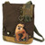 New Chala Patch Crossbody  DARK BROWN Bag Canvas Messenger Two Bears Mama Baby