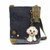 New Chala Handbag Patch Cross-body Denim Navy Blue Bag Cute gift DOG POODLE 