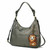  Chala Sweet Tote Hobo Pewter Grey Gray Crossbody  Shoulder Bag LION Convertible