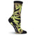 K. Bell Women's 2 pairs Crew Socks Shoe 4-10 POT LUCK Marijuana Weed Black gift