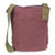 New Chala  Patch Crossbody LAZZY CAT Bag Canvas gift Mauve Purple Violet Small 