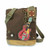 New Chala Patch Crossbody GUITAR Music Bag Canvas gift Messenger DARK BROWN