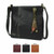New Chala LASER CUT Crossbody Messenger Bag  Convertible FEATHER Black gift