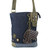 New Chala Handbag Patch Cross-body TOFFY DOG  Denim Navy Blue Bag Cute gift