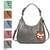  New Chala Sweet Tote Pewter Grey Gray Crossbody Shoulder Bag FOX Hobo gift