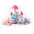 Unipak WHITE CASTLE HOUSE Plush Stuffed toy gift 5 Unicorns Carrying Case 10"