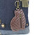 New Chala Handbag Patch Cross-body LAZZY CAT  Denim Navy Blue Bag Cute gift