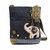 New Chala Handbag Patch Cross-body Denim Navy Blue Bag Cute gift GREY ELEPHANT