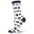 K. Bell Women's 2 pairs Crew Socks Shoe 4-10 DOG PROFILE Sock Size 9-11 gift