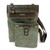 New Chala Handbag GEMINI Crossbody Bag Messenger Grey Gray  FEATHER gift
