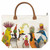 New PPD Vicki Sawyer Canvas Tote Bag THE ENTOURAGE Birds Gift Large White