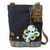 New Chala Patch Crossbody Messenger Denim Navy Blue Bag gift OCTOPUS Coin Purse