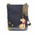 New Chala Handbag Patch Cross-body Denim Navy Blue Bag Yellow Lab Labrador gift
