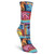 K. Bell Laurel Burch Women's Crew Socks 9-11 COLORFUL DOGS Blue Black shoe 4-10