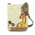 New Chala Handbag Patch Crossbody Sand Light Brown Bag Canvas gift Giraffe