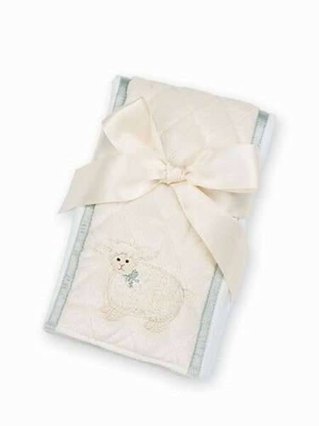 New Bearington Baby LAMBY LAMB Burp Cloth Cream White gift Unisex Boy Girl soft