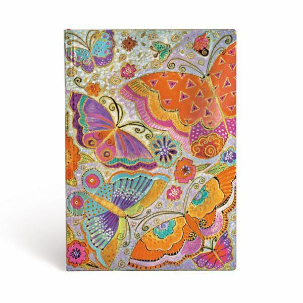 New Paperblanks Journal Midi 7x5"  FLEXIS Lined Soft FLUTTERBYES Butterfly gift