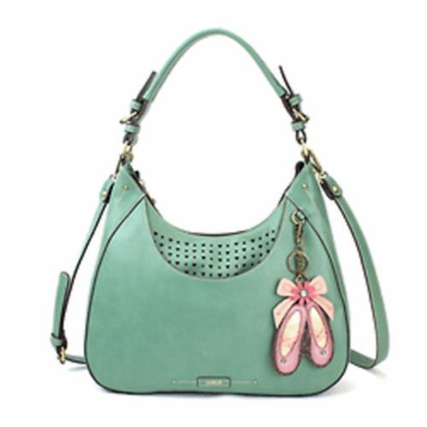 New Chala Sweet Tote Hobo Teal Green gift Crossbody Shoulder BALLERINA Dance