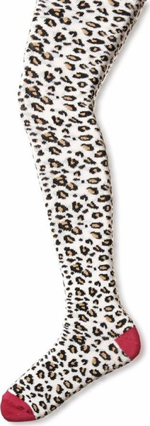 New Country Kids White SNOW LEOPARD Animal Prints TIGHTS 6-8,  9-11 years gift