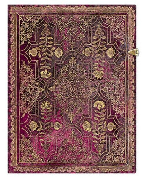 Paperblanks Journal Lined Ultra 7x9"  Filigree AMARANTH Log Diary Purple Pink